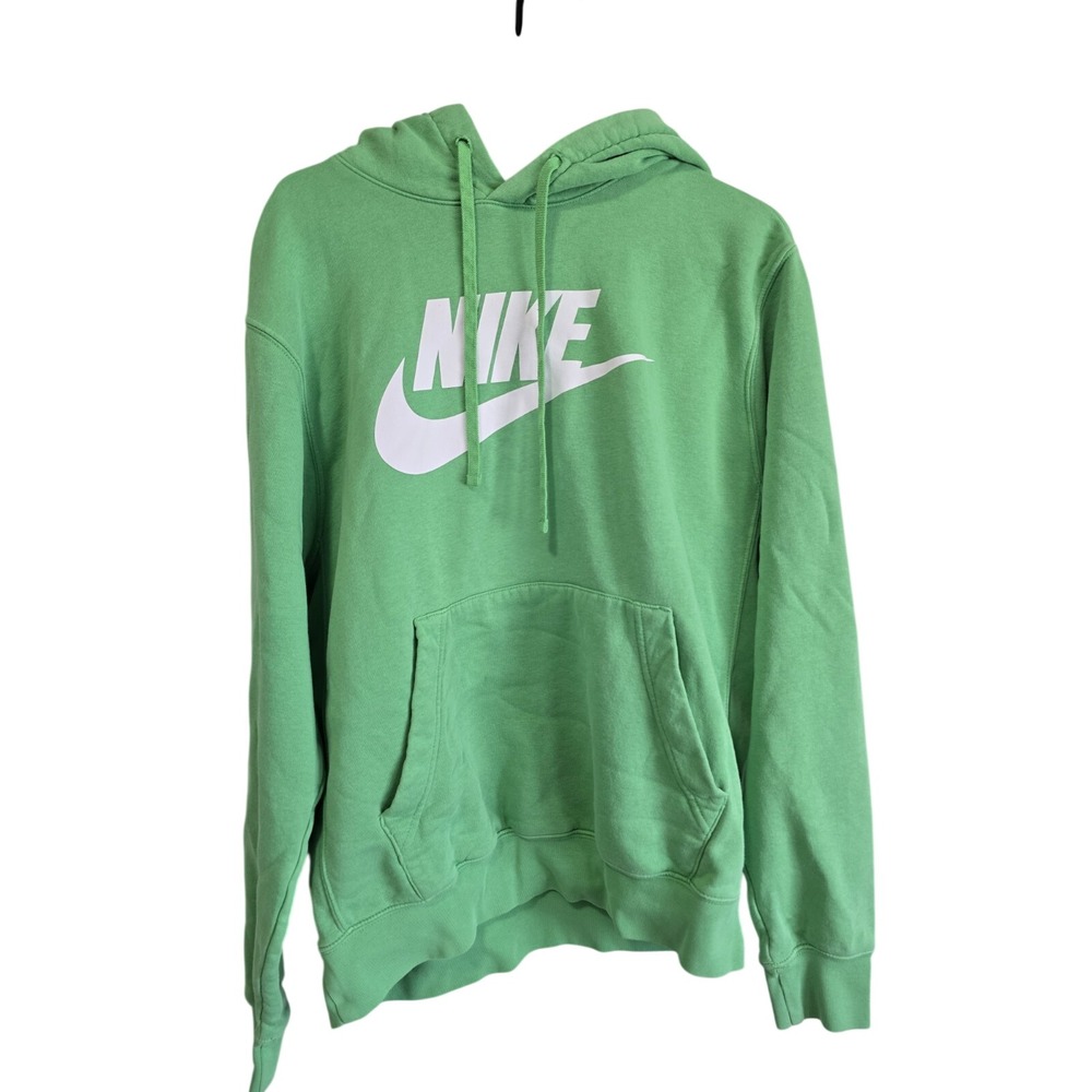 Nike Hoodie Pullover Long Sleeve Sweatshirt Mens Cotton Blend Size Medium EUC
